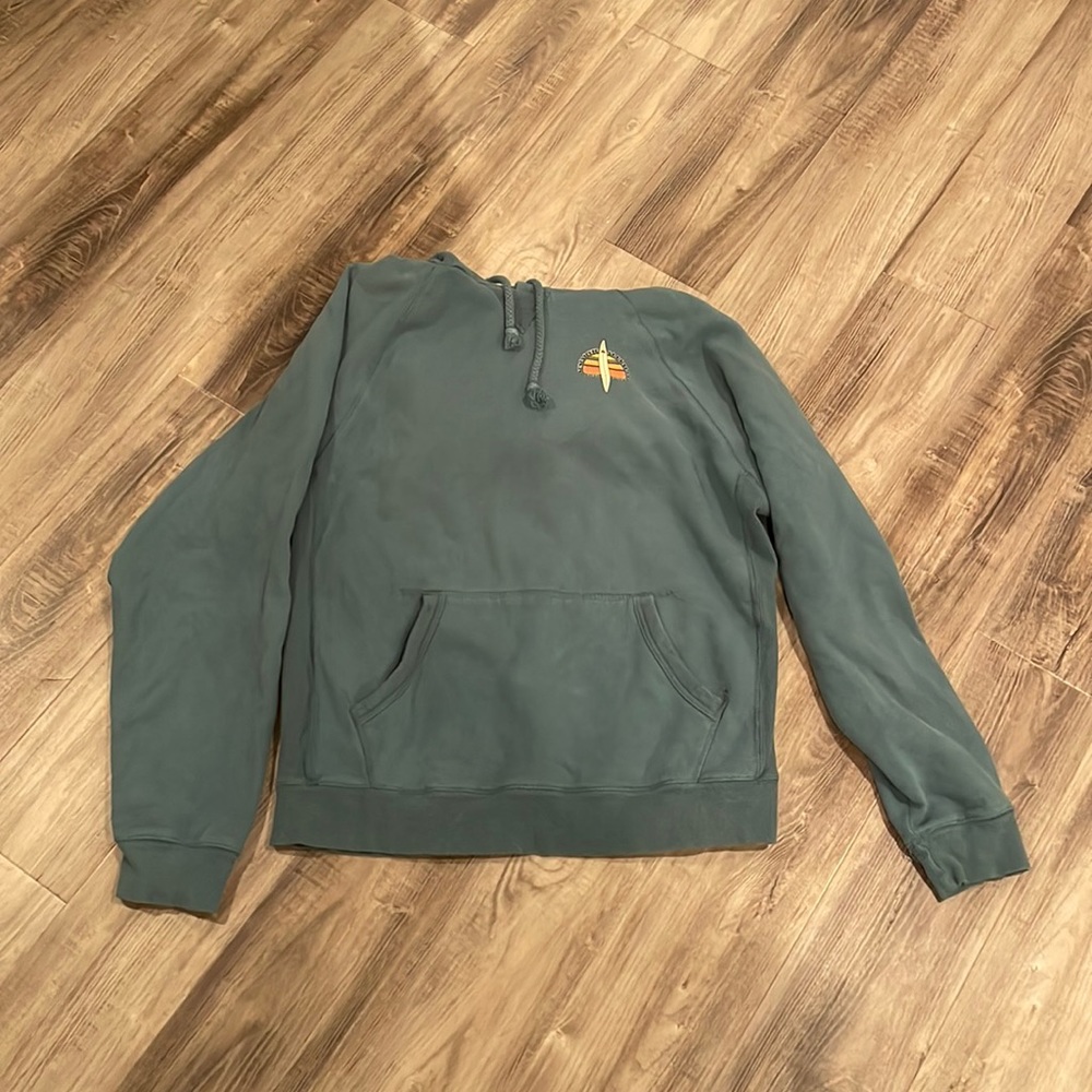 Blue SunCatcher Surf Shop Surf Hoodie Size Large